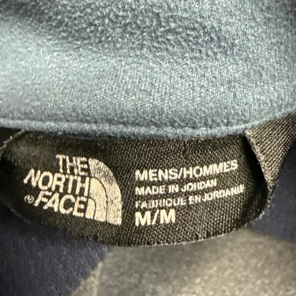 North Face Windwall Men’s Medium Full Zip Sweatshirt Jacket Gray Blue Heathered